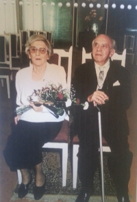 Rodiče Mileny Slaninové při příležitosti zlaté svatby