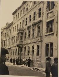 Bratislava after the bombing, pictured by the witness
