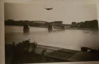 the mine searching plane above Dunaj river