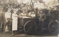 The witnesse's uncle in the uniform of Czechoslovak army, on the right