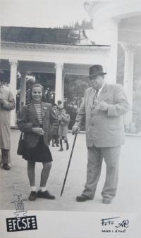 Mariana with her dad