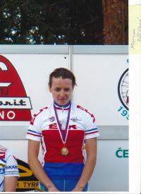 Cyklistka Martina Růžičková, kterou Pavel Vršecký trénoval