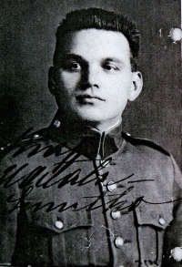 Father Peter Hatala in gendarmerie uniform