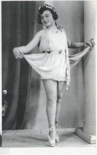 Pamětnice jako baletka