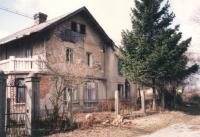 Obytné stavení v Borči, bývalý domov Novotných, v roce 1991
