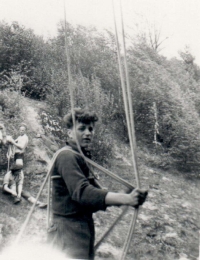 J. Š. s horolezci na výpravě
