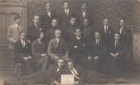 Spolek ostravských esperantistů, jehož členem byl Břetislav Hájek, rok 1938