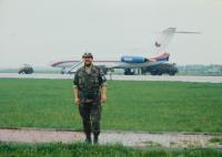 Václav Hurt at the SFOR II mission in Bosnia in 2000