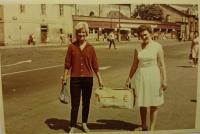 Praha - Jarka na zájezdu s učiteli - 1963