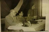 Literární večer s Boh. Četynou ve Val. Meziříčí - 1958