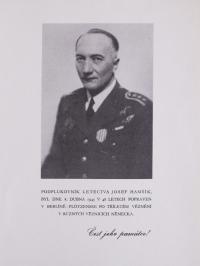 The announcement of the death of Josef Hamšík