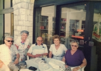 The Landesmann family with their friends in Israel, 1991 
