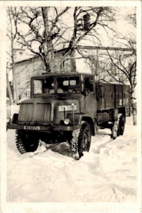 Nákladní Tatra 128 patřící státnímu statku, s kterou Josef Horký několik let jezdil
