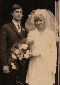  Svatba v roce 1969 s Karlem Vítkem