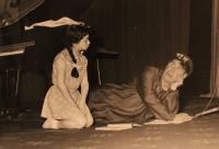 s Emanem Fialou ve hře Pozor nahráváme - rok 1955