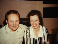 Pamětník se ženou v době, kdy začal dělat kazatele