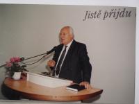 Pamětník při práci kazatele