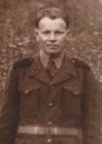 Josef Xaver Kobza in 1947 in Technical auxiliary battalions