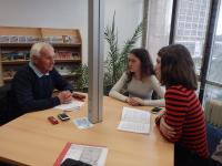 Nahrávání rozhovoru pro projekt Příběhy našich sousedů