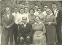Žilkova family, parents and eight siblings, Cyril on the far left
