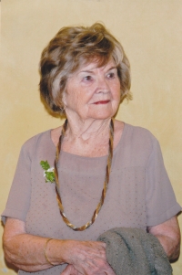 Marie at the age of 82 years in Prague in 2014 