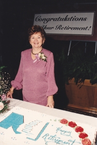 Marie, Kitchener, Canada, 1992 (60 years), retirement.