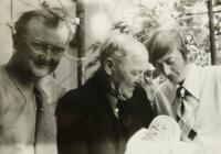 Jiří Laube with father, son and grandson