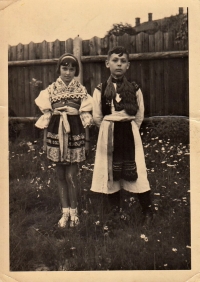 Jaroslav Ermis in Slovak costume, 1933