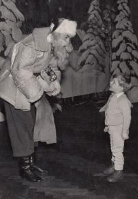 Jako Děda Mráz se synem Richardem