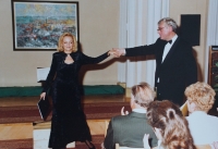 Reginald Kefer with opera singer, Eva Drízgová Jiroušová