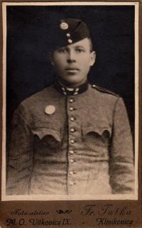 Dědeček Přemysla Pekárka z matčiny strany / 1914