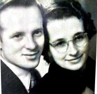 Manželé František a Jarmila Galasovi, krátce po konci 2. sv. války