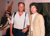Jiří Jírů a Mick Jagger, Praha 1997
