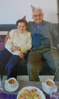 Ladislav Lokomý s manželkou Marií v roce 2008