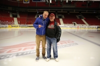 Jaroslav Schimmer and me at the ice of the KV Arena
