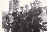 Group of transportation workers (grandfather is the second from the right)
