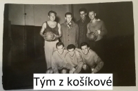 The team with which Václav played basketball; they understood each other very much and were great friends