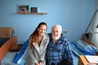 Regina Urubková s panem Kudláčem. Kyjov 14. 2. 2016.