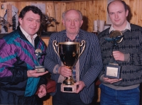 Vítězství v holubářství, s otcem a bratrem, 90. léta