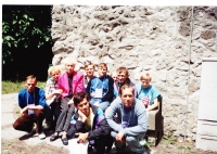 Jiřina Kovářová se svými svěřenci při pobytu v Rakousku