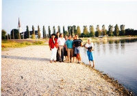 Jiřina Kovářová s kolegy při první návštěvě Rakouska