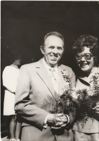 Mr and Mrs Jaroš, a wedding photo, 1974
