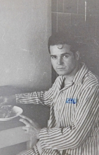 Václav Švéda, nejspíš v nemocnici na vojně v Soběslavi, 1946