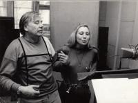 Martina Samková with Karel Weinlich (from Czechoslovak Radio)