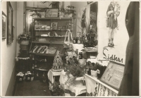 Her family's sweet shop in Mukachevo around 1930 
