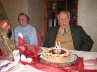 S manželkou na oslavě 90. narozenin, 2012