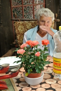 Květa Havelková na oslavě 88. narozenin, Úlovice, 2015