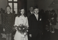 Svatba na Karlštejně v roce 1973