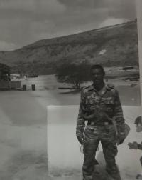 Moya during his mission to Angola, 1989