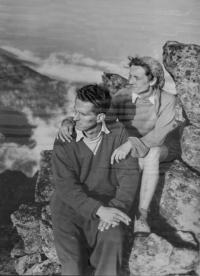 Miloslava a Roman Smolíkovi / Tatry, Slovensko / Červenec 1952